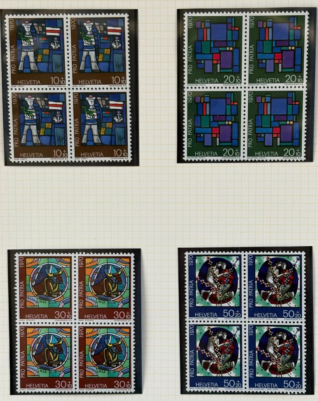 Tutti i francobolli: LOT4 ER BLOCKS BRIEFMARKEN SCHWEIZ NEU – Nuovo (secondo la descrizione) da Ostermundigen venduto da Heavenmaus75