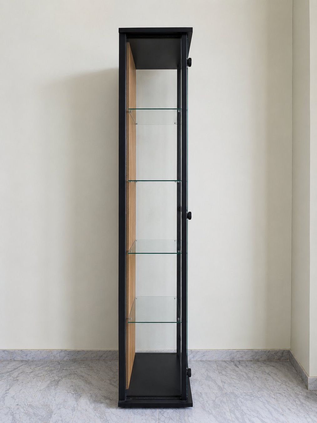 Vetrine: Glasvitrine schwarz/Eiche mit Glastüren 170 cm – Usato da Derendingen venduto da dei_q7cw 2