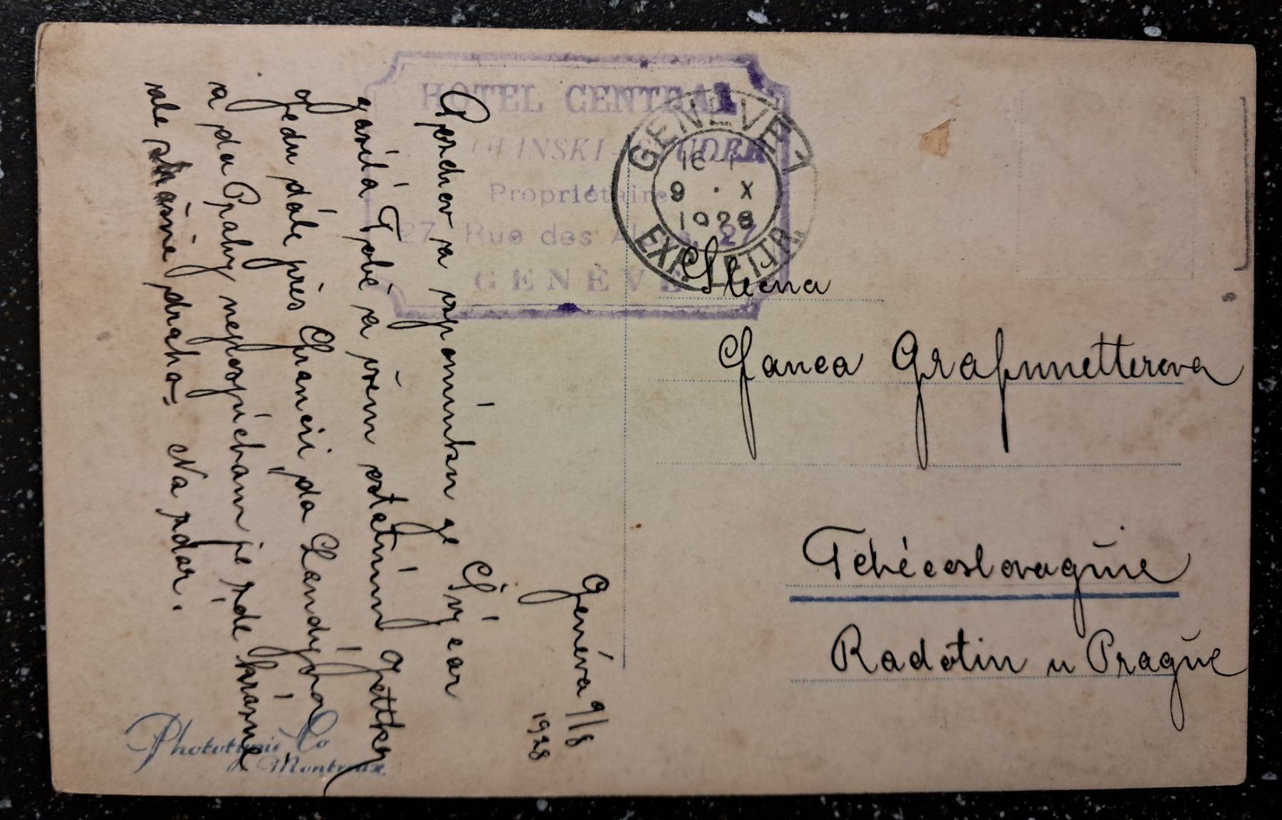Cartoline postali: GENEVE 1928 - TRAM . – Usato da Ponto Valentino venduto da giorgia06 1