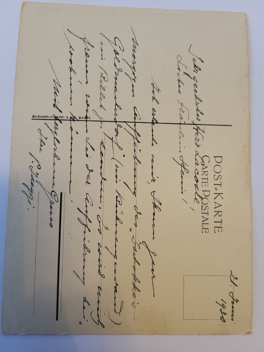 Cartoline postali: Ansichtskarte Freidorf bei Basel / Doppelwohnhaus Maison R36 – Usato da nunningen venduto da mic_88k2 1