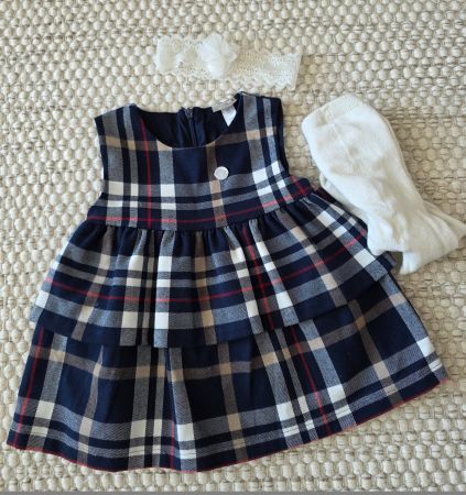 Neues Babykleid Größe 68 mit Strumpfhose und Haarband