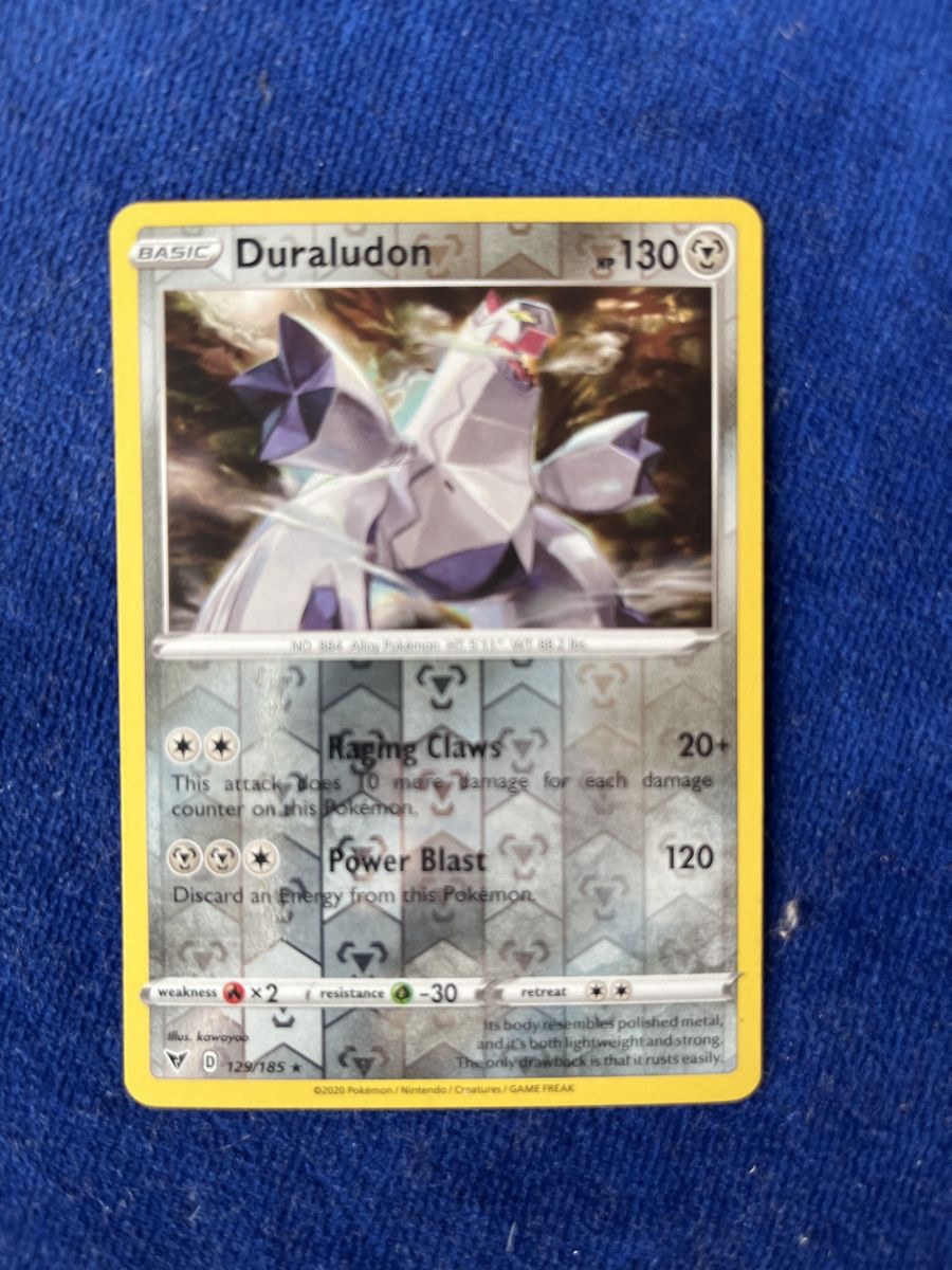 Pokémon Sammelbilder & Trading cards: Pokémon Karte Duraludon 129/185 ss – Gebraucht aus Suhr von nataschaad