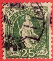 MA14) Stehende Helvetia, Abart knollen Nase