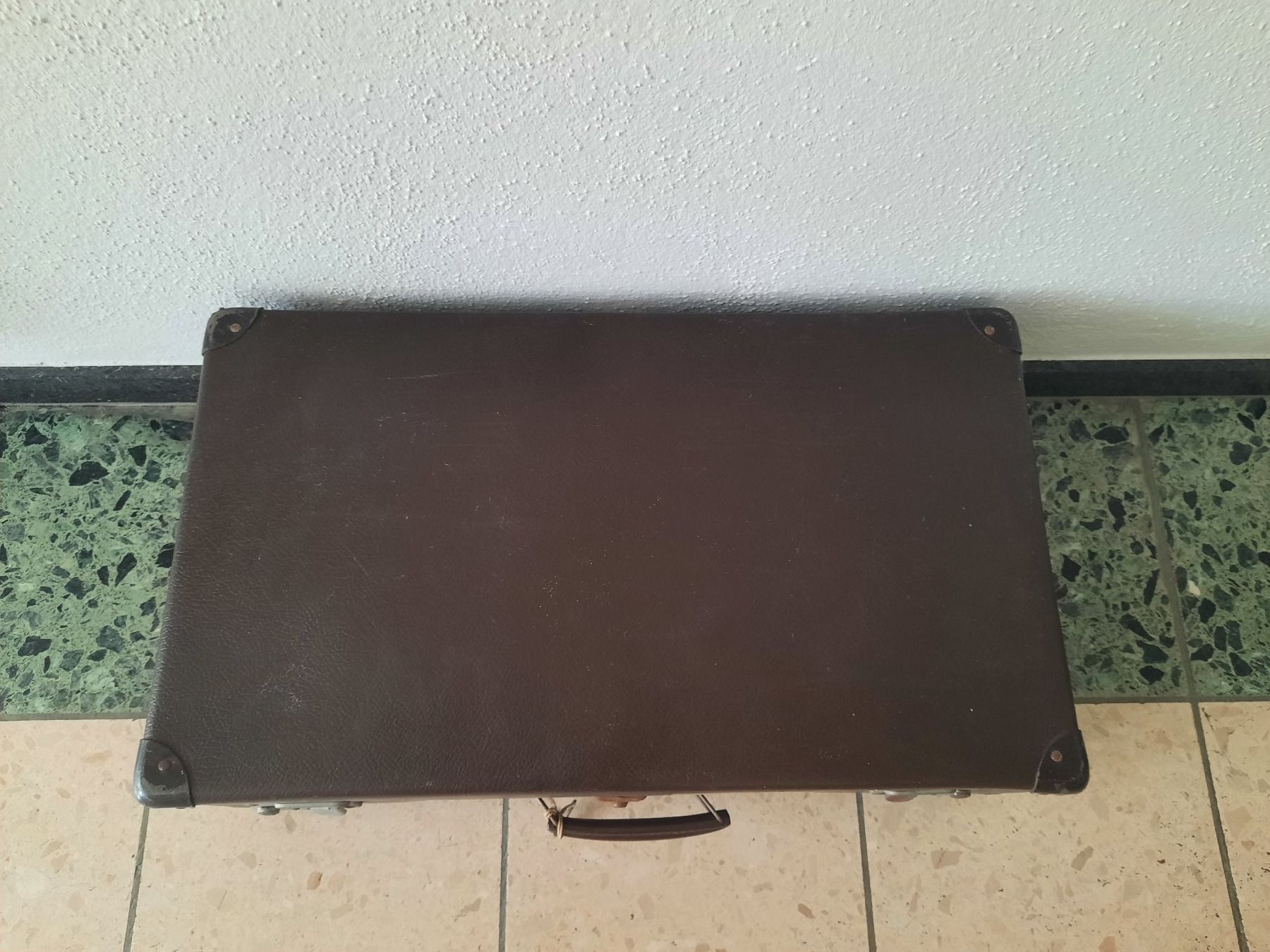 Valigie: Vintage 1950er Valise / Lederkoffer – Usato da Hombrechtikon venduto da BAZ-Vintage 1
