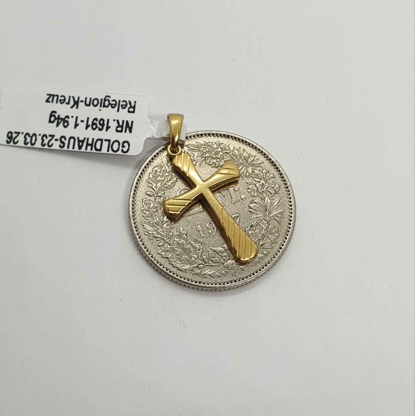 Anhänger: Echt 18K Gold - Kreuz Anhänger – Gebraucht aus Luzern von Goldhaus-Luzern 5