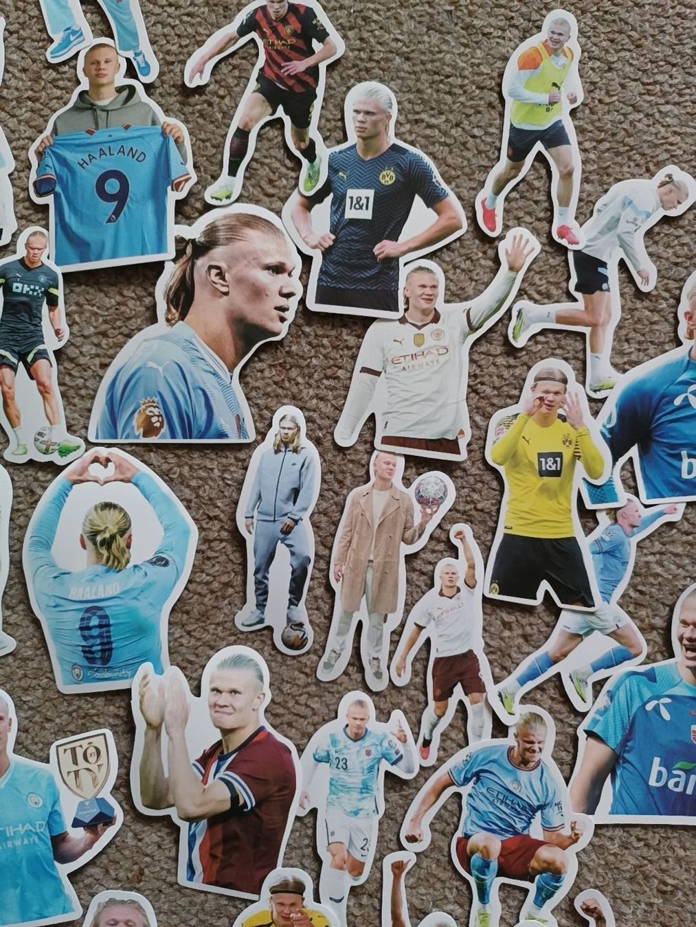 Grosses Erling Haaland Sticker Set Manchester City u.a (Neu und ...