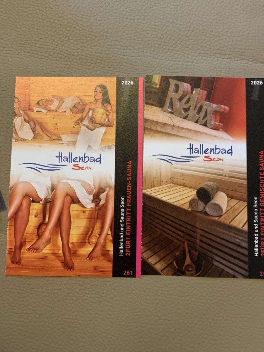 Buoni: 2x2für1 Gutschein Sauna Seon – Nuovo e nell'imballaggio originale da Attelwil venduto da TaraLee