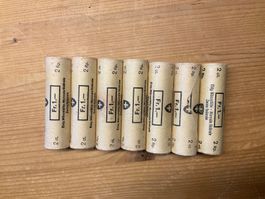 Stempelglanz 2 Rappen Rollen von 1966 und 1970
