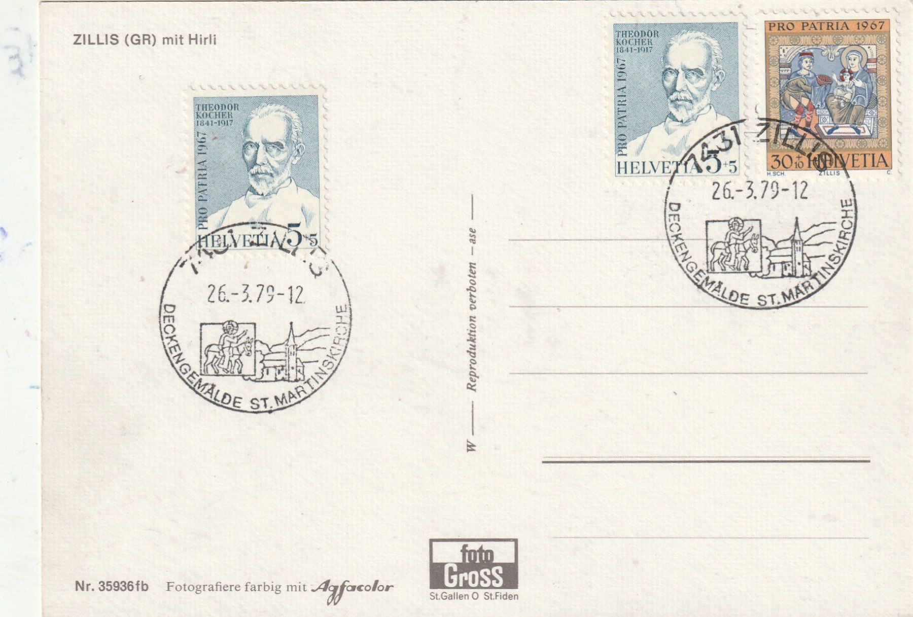 Cartoline postali: Zillis bei Thusis – Usato da Lumbrein venduto da made02 1