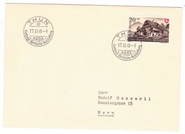 Lettre de Thun cachet S305 pour Bern le 17.VI.49
