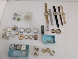Armbanduhren, Uhrenwerke, Uhrarmbänder, usw  - Uhrmacherfund