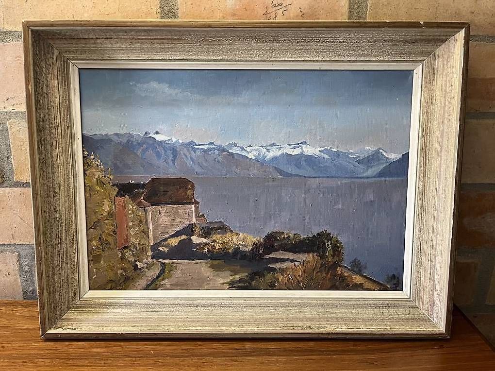 Dipinti: Huile sur toile , tableau du Lavaux – Usato da Arnex-sur-Orbe venduto da Tutu1037