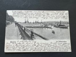 Postkarte Genf Le Debarcadere 1902 (P46)
