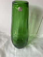 Grüne Glasvase Made in Italy, Vintage