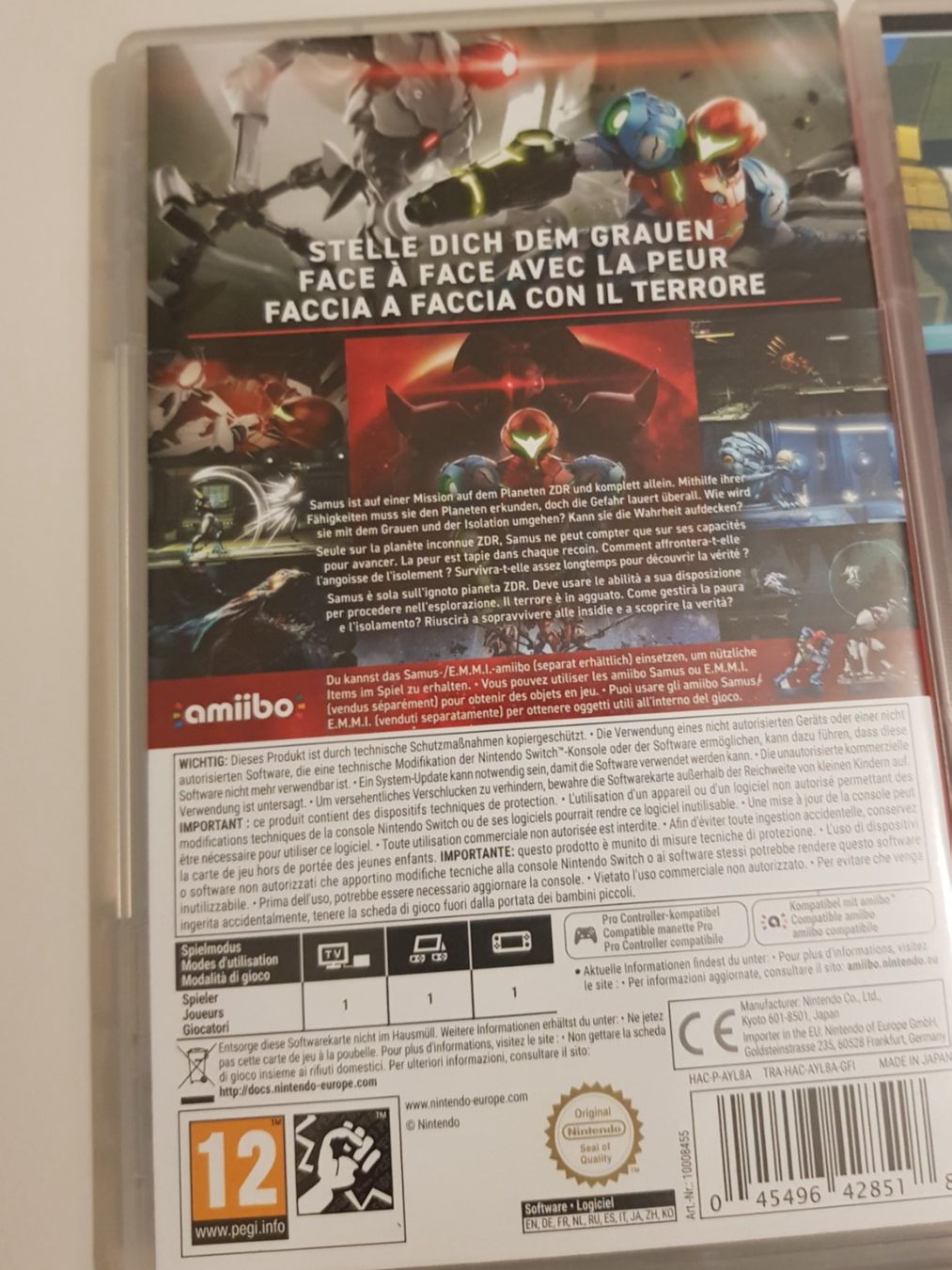Nintendo Giochi: amiibo + Spiel - Metroid Dread – Usato da Münchenstein venduto da 2DGames 1