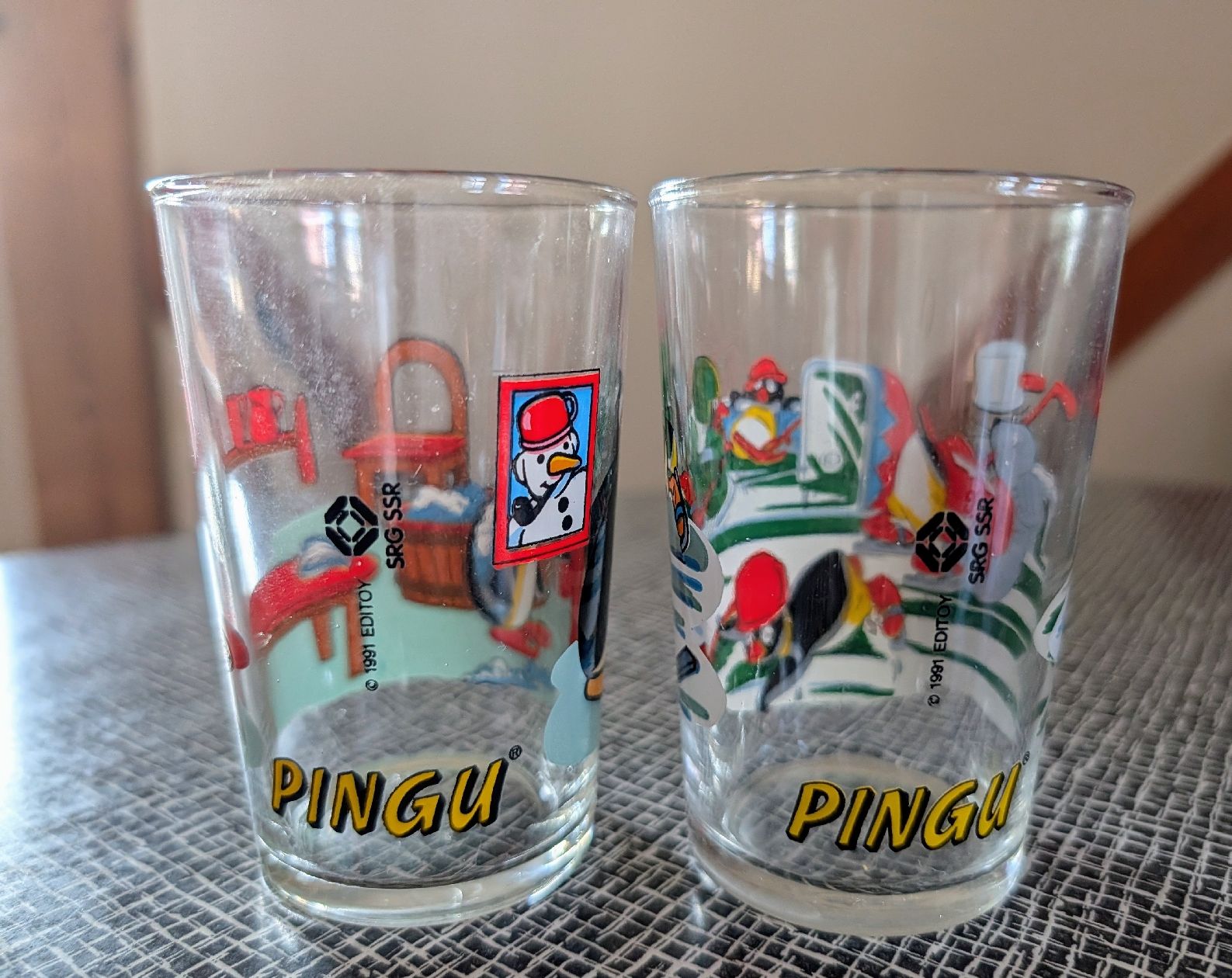 Bicchieri: Pingu Gläser 2er Set 90er Jahre  – Usato da Nänikon venduto da Haexli_70 1