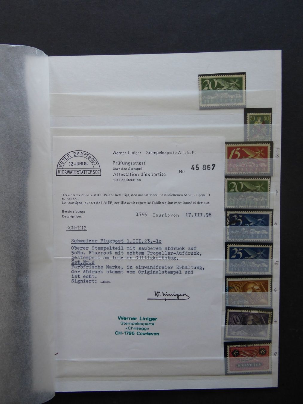 Tutti i francobolli: Flugpostsammlung ab 1919, hoher KATALOG – Usato da Horw venduto da pilatusmail