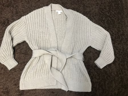 Schöne Strickjacke Gr S mit Bindegürtel
