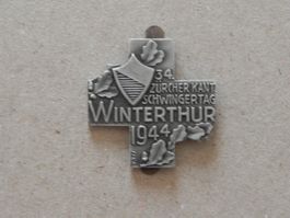 Abzeichen Kant. Schwingfest Schwingen Winterthur ZH 1944