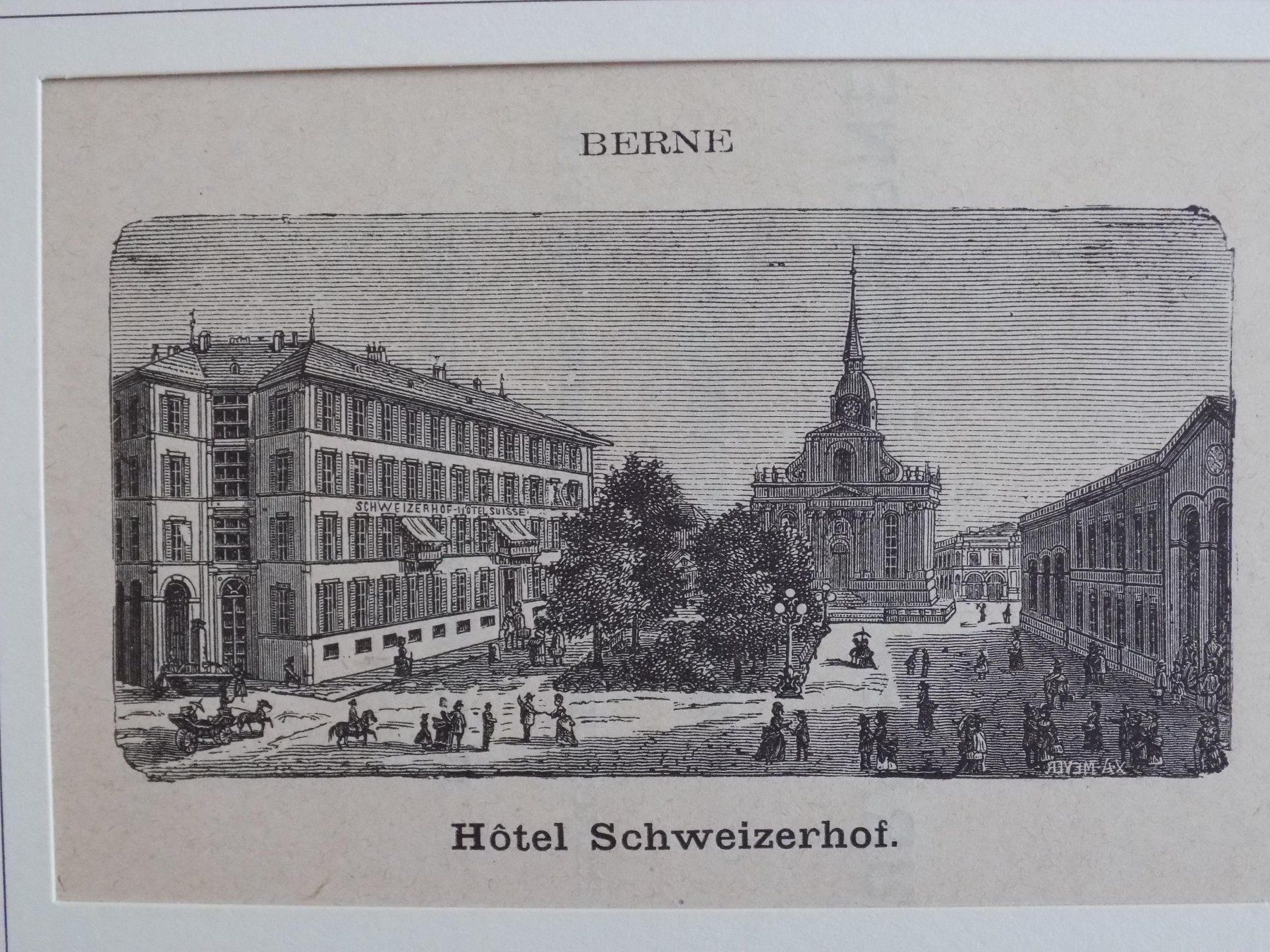 Incisioni: Hotel Schweizerhof in Bern – Usato da Risch venduto da Antikfee 5