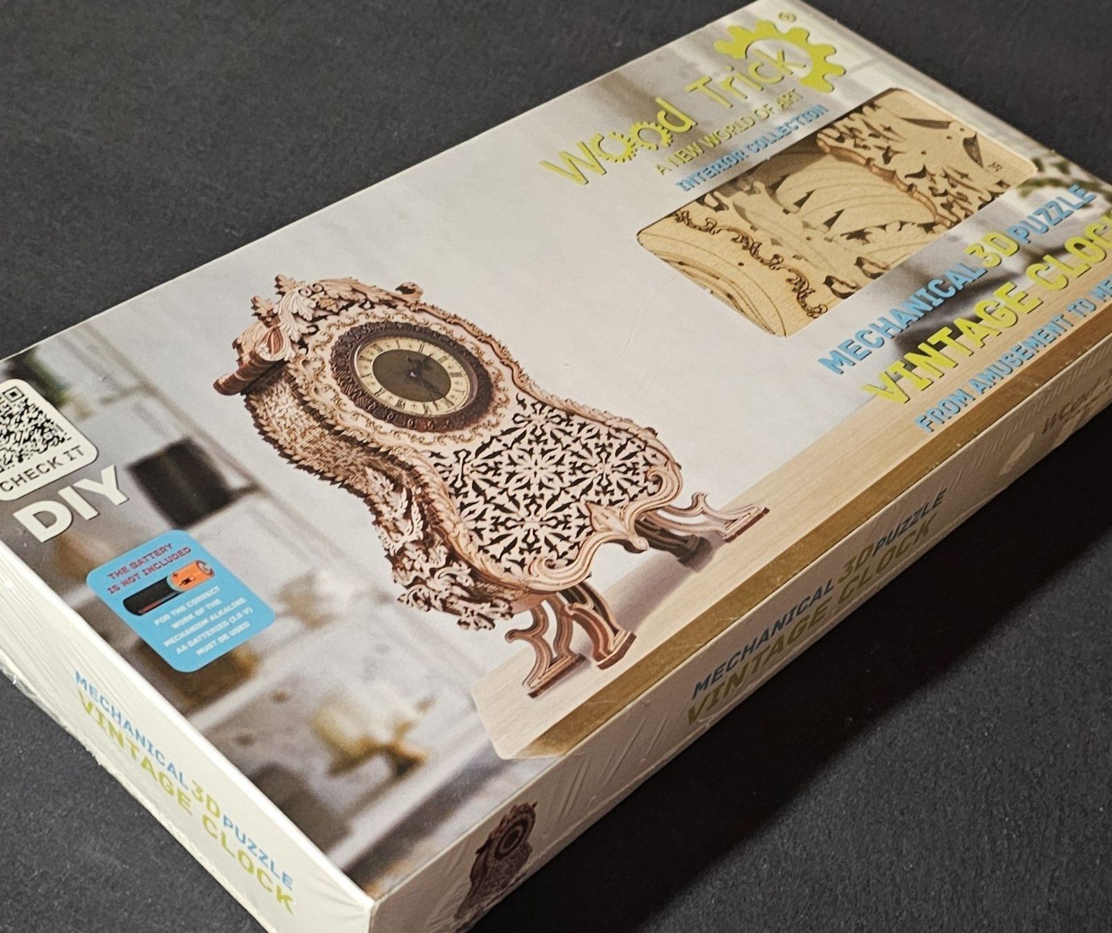 Kit di costruzioni: Wood Trick - Vintage Clock 3D puzzle – Nuovo e nell'imballaggio originale da Genève venduto da This_is_my_hobby 1