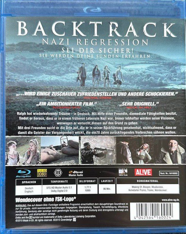 Tutti i DVDs: Backtrack: Nazi Regression - Top Zustand – Usato da Beringen venduto da Mantafisch1 1