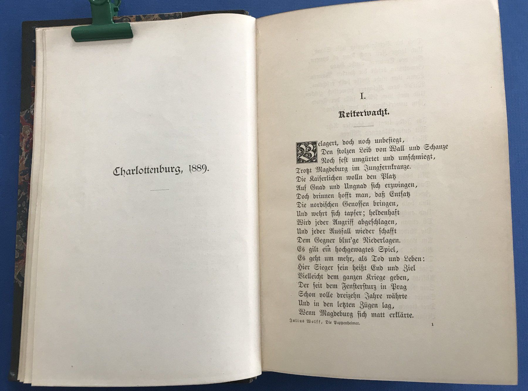 Libri: EIN REITERLIED VON JULIUS WOLF (1889) – Nuovo e nell'imballaggio originale da Zürich venduto da Domus09 3