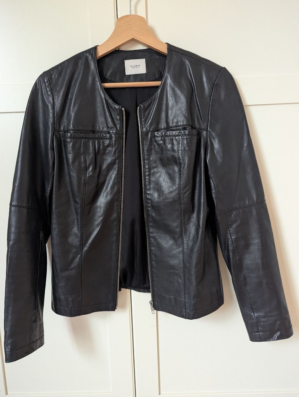 Globus Giacche: Globus Essentials Black 100% Lamb Leather Jacket, Size XS – Usato da Schlieren venduto da maseam 2