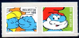 DIE SCHLÜMPFE 2 MARKEN **POSTFRISCH** SELBSTKLEBEND - HE163