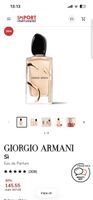 Parfum Giorgi Armani Si Eau de Parfum neu 100ml