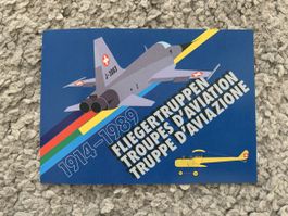 Aufkleber 75 Jahre Schweizer Fliegertruppen 