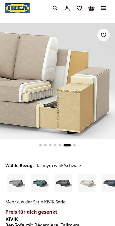 Sofas: IKEA KIVIK Sofa, hellgrau – Gebraucht aus Bazenheid von Exo_Tic 2