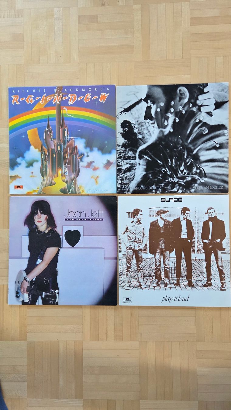 Schallplatten: 4 LP Schallplatten Rainbow, Joan Jett, Slade, Stephan Eicher – Gebraucht aus Muri b. Bern von Nydegg3
