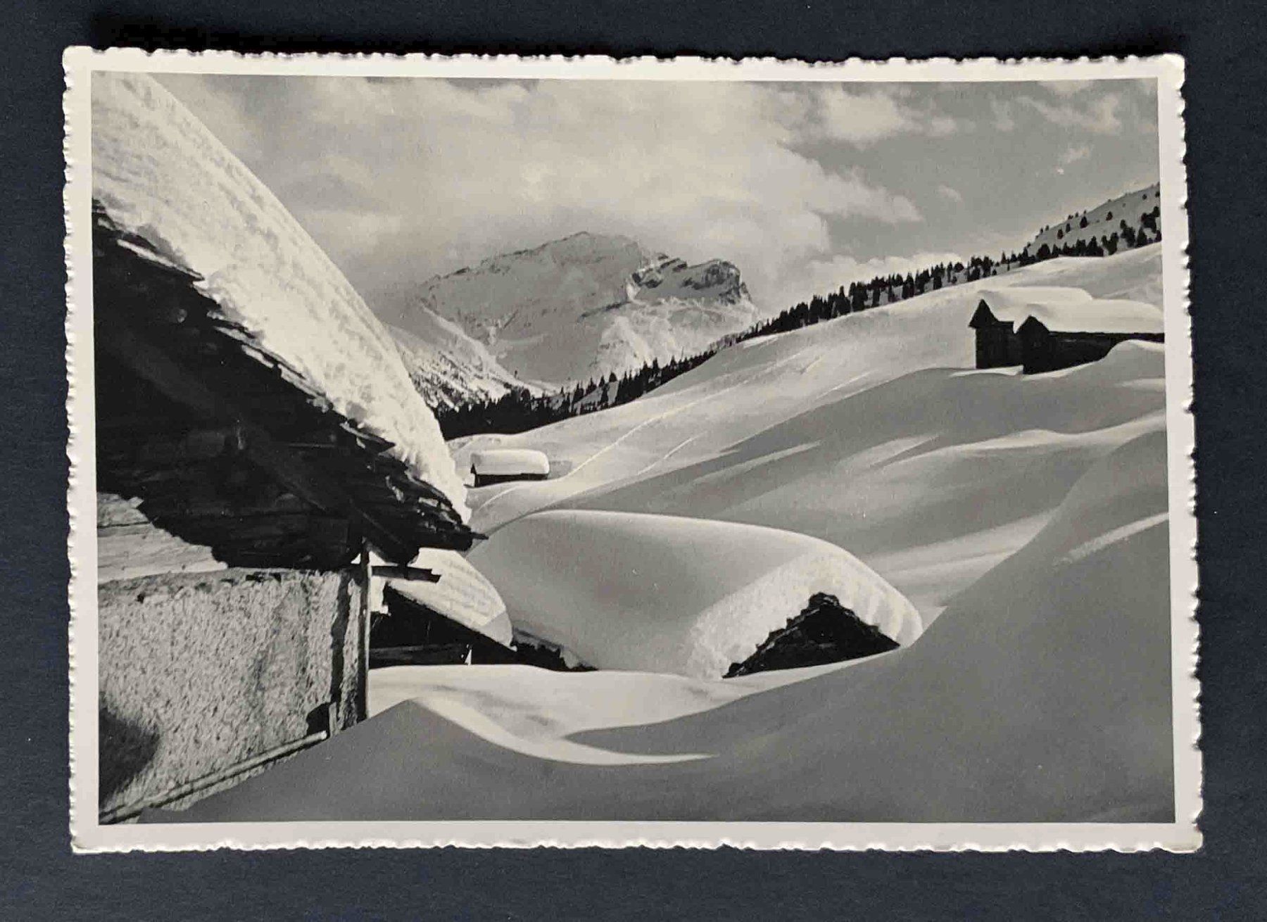 Cartoline postali: AK Wergenstein Dumains mit Piz Grisch – Usato da Goldau venduto da artelier1