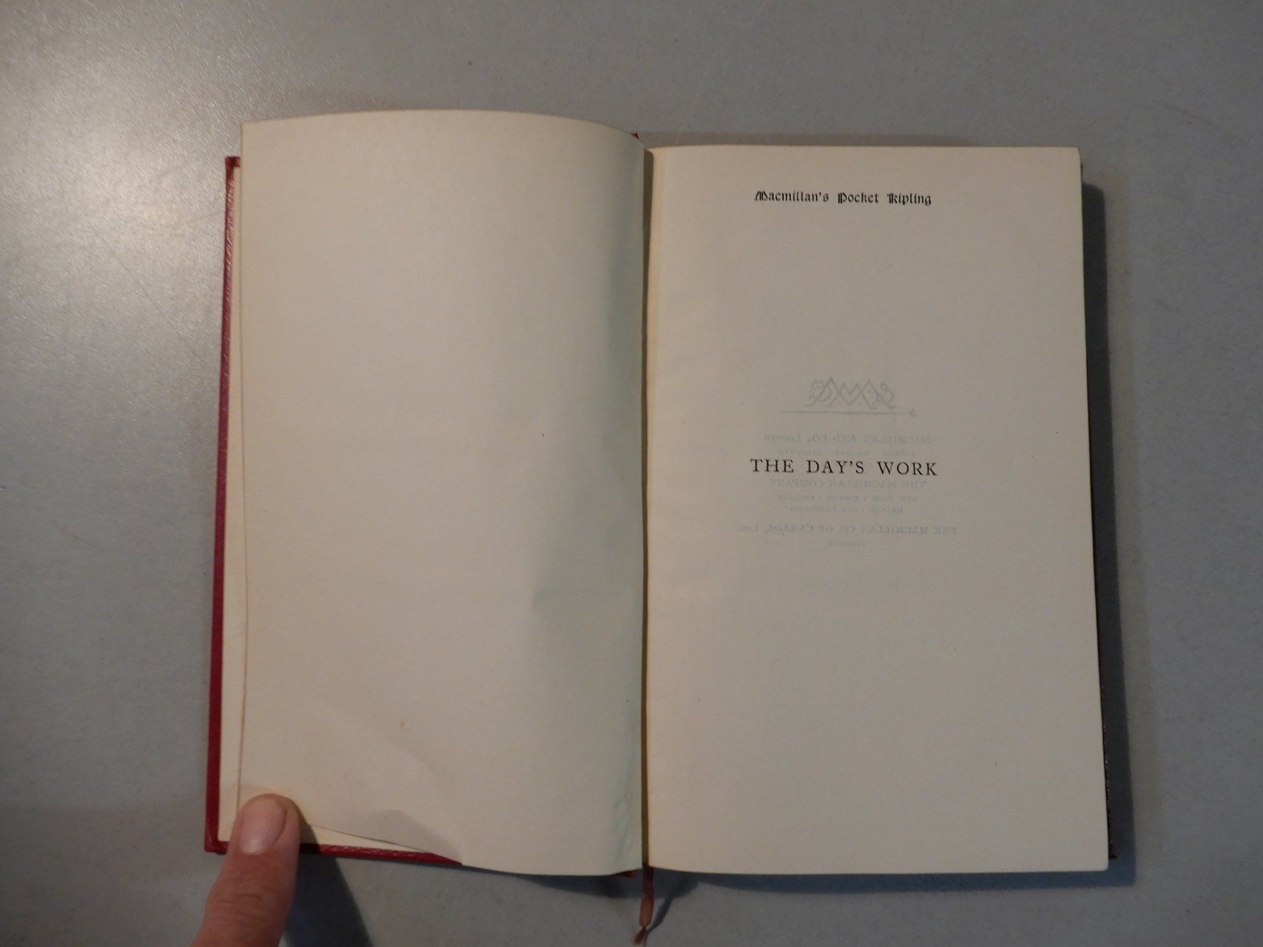 Bücher: Macmillan's Pocket Kipling: The Day's Work, Top Zustand! – Gebraucht aus Erstfeld von Mario_boe0 1