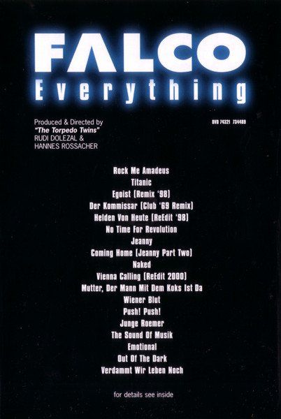 Tutti i DVDs: Falco – Everything – Usato da Brittnau venduto da Zibu 3