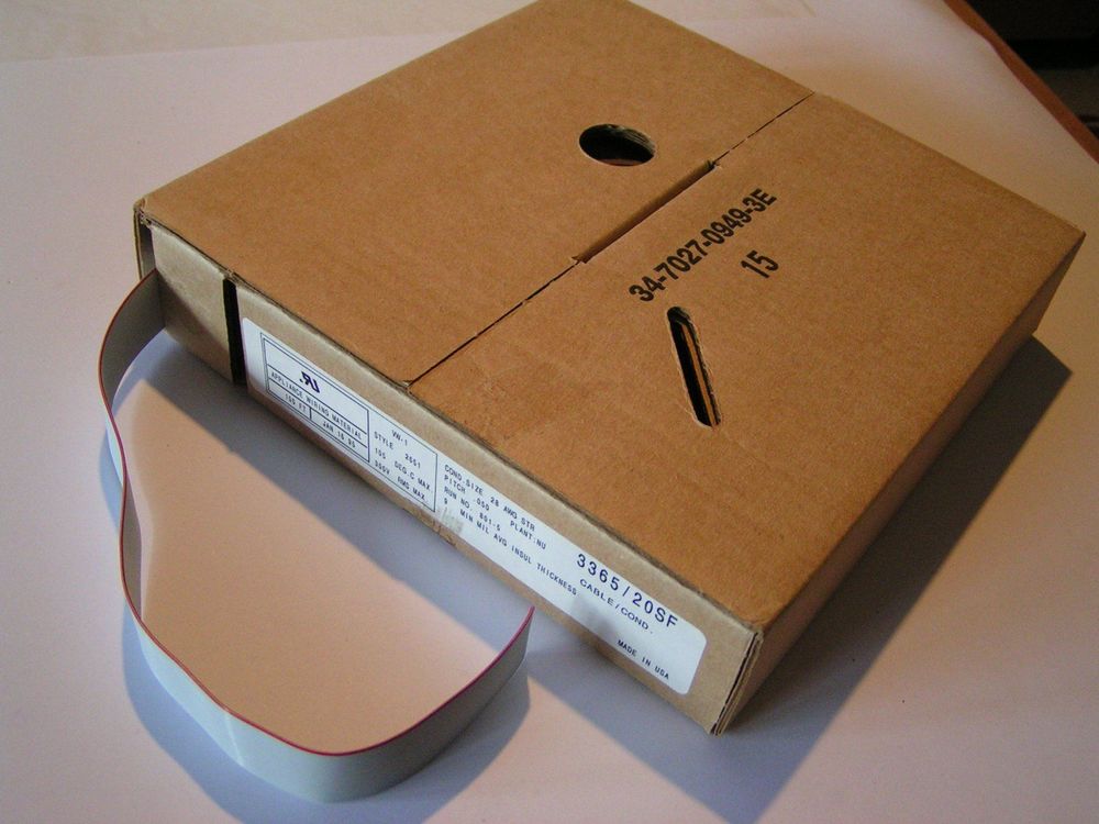 QUARKZMAN Flachbandkabel 3m 8-Pin 1.27mm Pitch - Grau Für JTAG/ISP Verbindungen