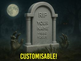 Personalisierter Halloween-Grabstein