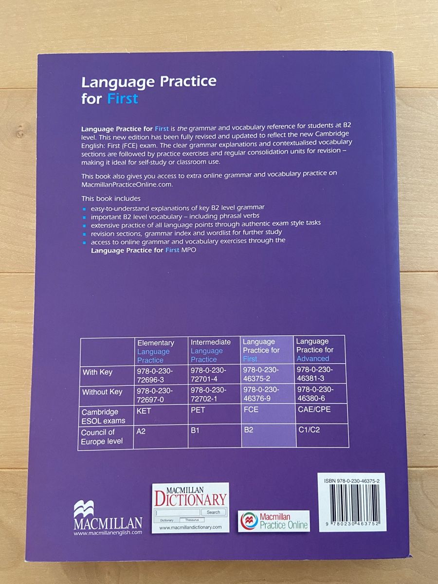 Libri: Language practise book for First (B2) – Nuovo (secondo la descrizione) da Oberrohrdorf venduto da a._.w 1