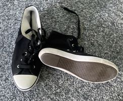 Schwarze Stoffschuhe, Grösse 41, ideal für den Sommer!