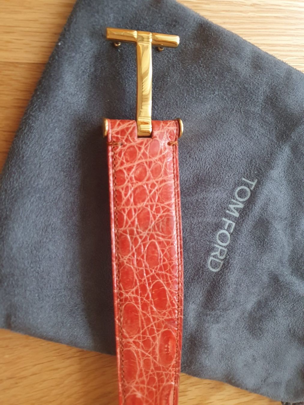 Gürtel: Tom Ford orange Crocodile belt – Neu (gemäss Beschreibung) aus Urdorf von jen_s7rc 2