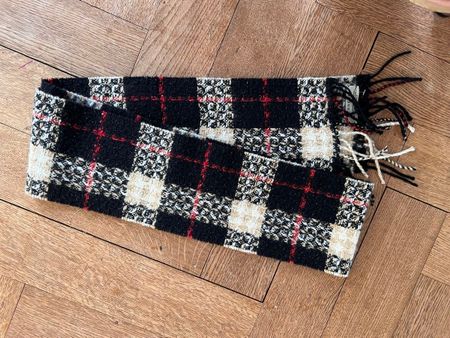 Schal Burberry, schwarz beige, Wolle Angora