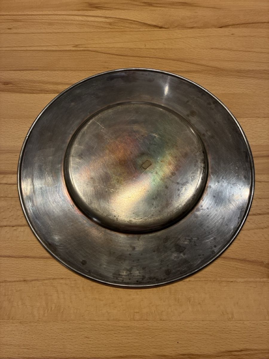Piatti di portata: Schöner alter Teller, Silber-Optik, Durchmesser 30 cm – Usato da Magden venduto da sab_lt5z 2