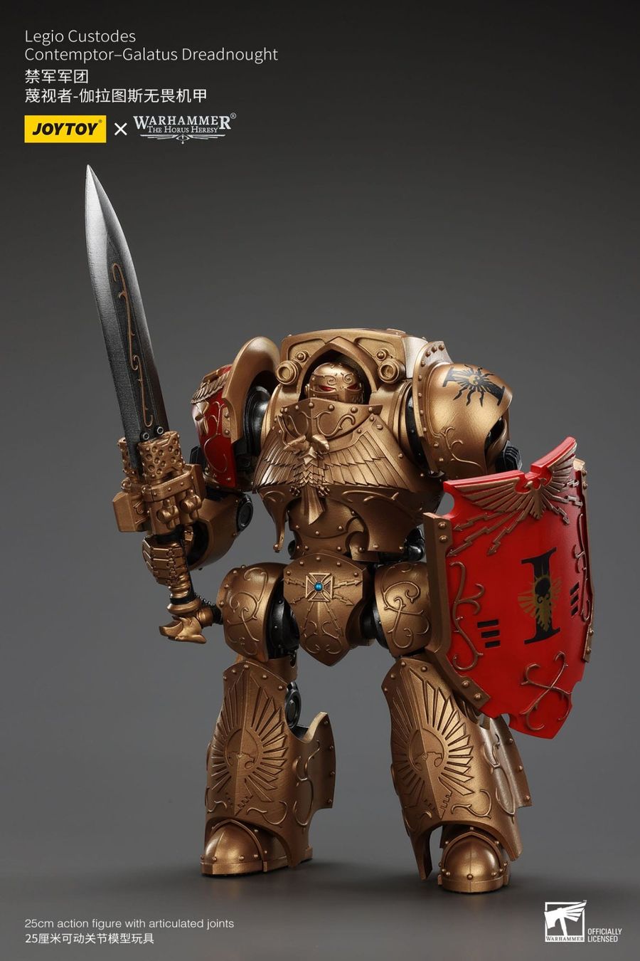 Statuette: Warhammer Legio Custodes Contemptor-Galatus Dreadnought 25cm – Nuovo e nell'imballaggio originale da St-Imier venduto da ATTAKSHOP 4