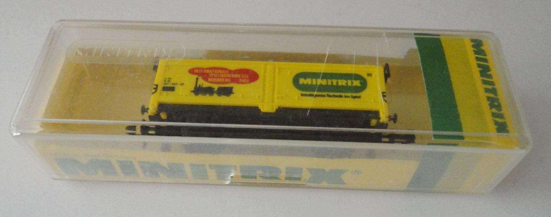 Trix Modellini di ferrovie: Hubschiebedachgüterwag.Internat.Spielwarenmesse1985 Sp.N,OVP – Nuovo e nell'imballaggio originale da zürich venduto da parts5060 8