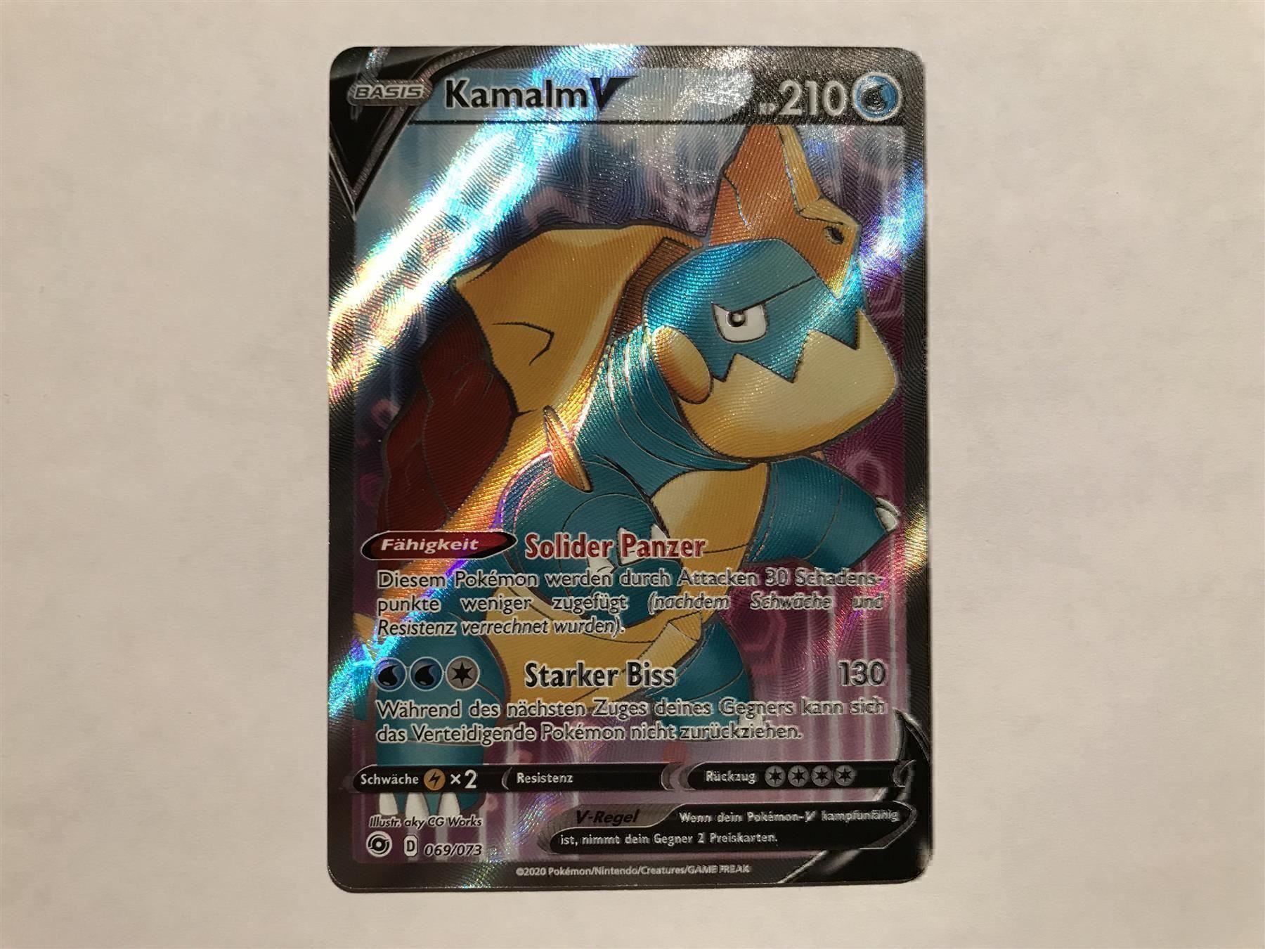 Pokémon Carte collezionabili: Kamalm V FullArt – Nuovo (secondo la descrizione) da Hagendorn venduto da Pokecollectorch 1