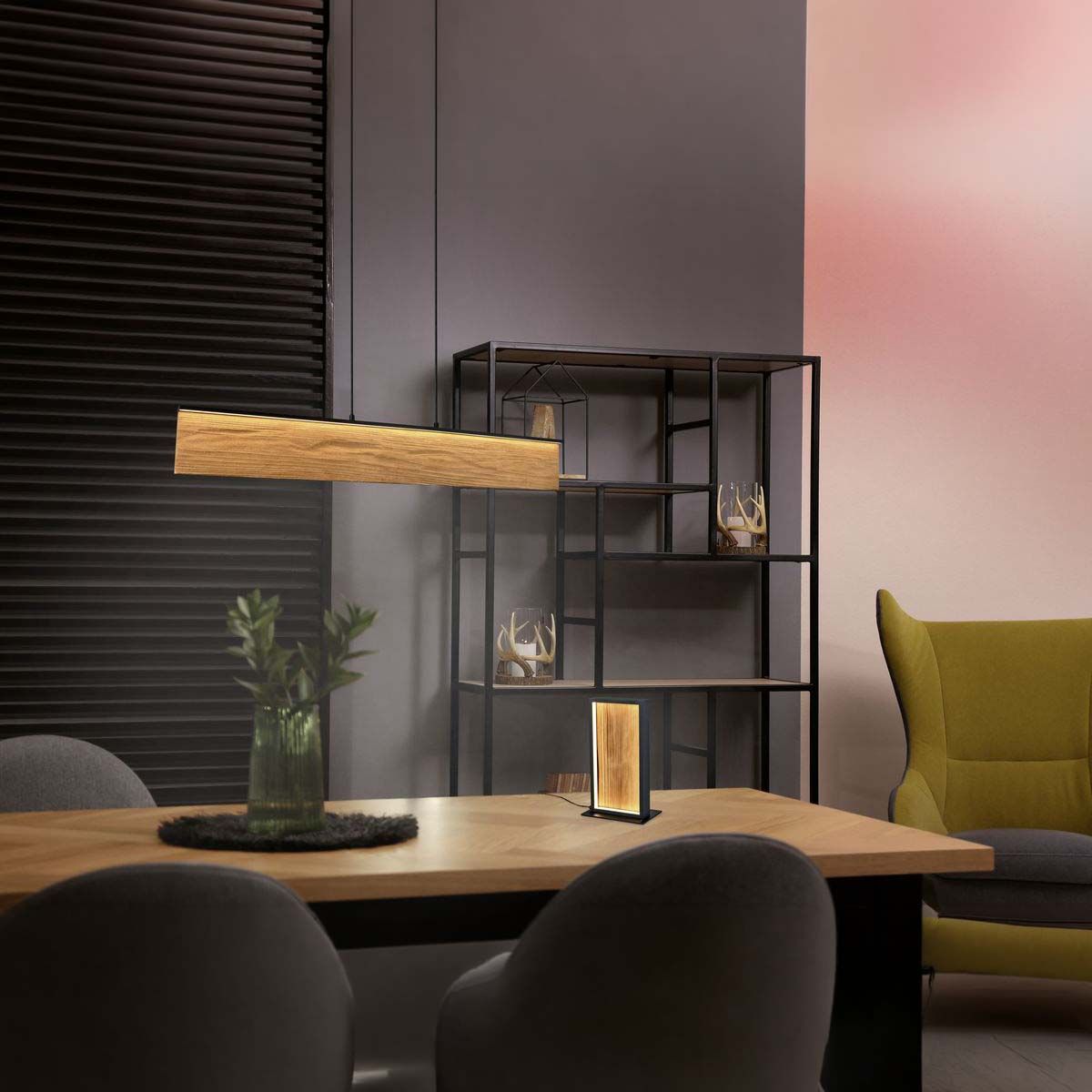 Lampadari & plafoniere: LED Pendelleuchte, Holz, 110 cm x 9 cm – Nuovo (secondo la descrizione) da Kreuzlingen venduto da Smart-Light 8