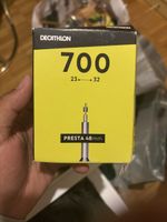 Decathlon inner tube 700 23-32 Presta 48mm new
