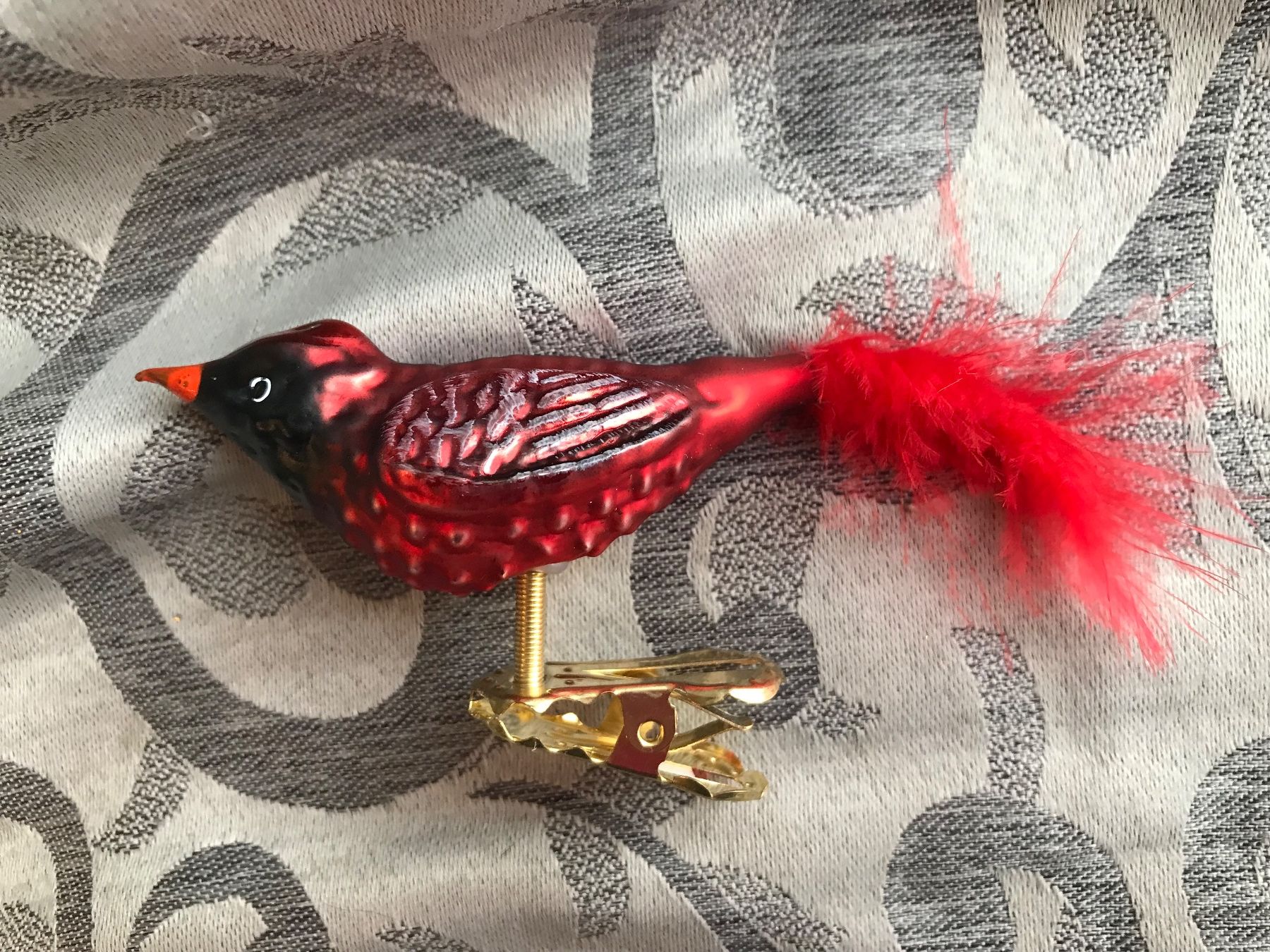 Alle Dekorationen: Kleiner Roter Kardinal Vogel Christbaumschmuck – Neu und originalverpackt aus Alpnach Dorf von marvo 3