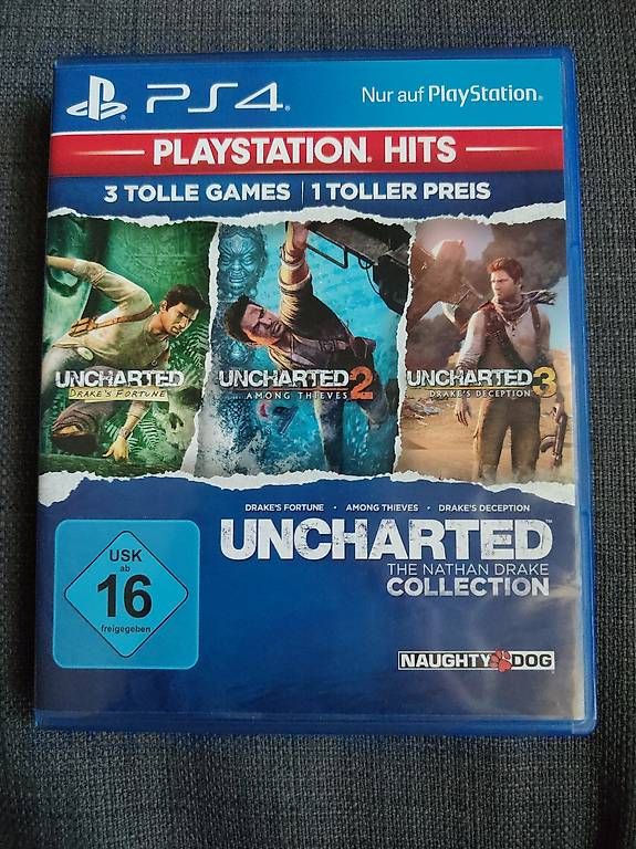 Sony Spiele: PS4 Uncharted Collection Teil 1-3 – Neu (gemäss Beschreibung) aus Näfels von mutmut99